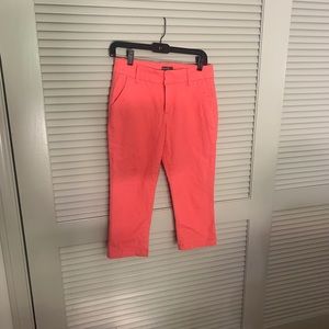 Market and Spruce cropped coral pants
